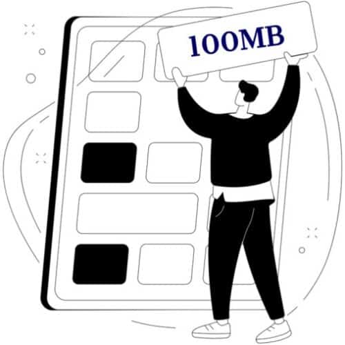 100mb leased line on a 100mb bearer